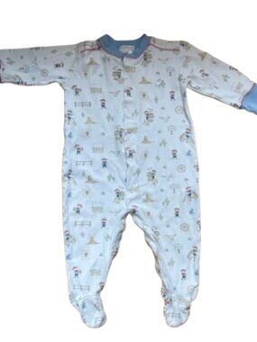 babycottons 12 months Western Print Footed One-Piece